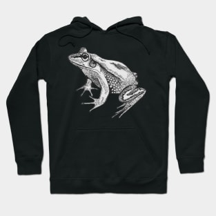 Graphic bnw frog toad Hoodie